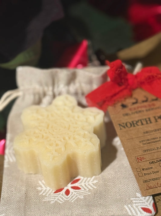 🎄 Stocking Stuffer Soap — Snowflake + Lump of Coal 🎄