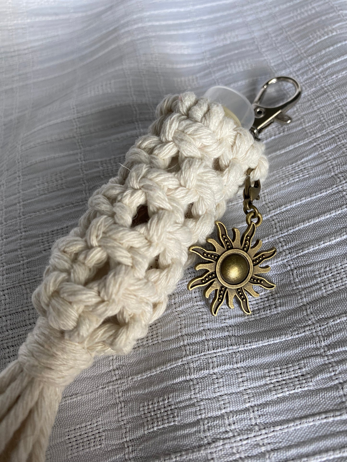 Handmade Macrame Lip Balm Clip